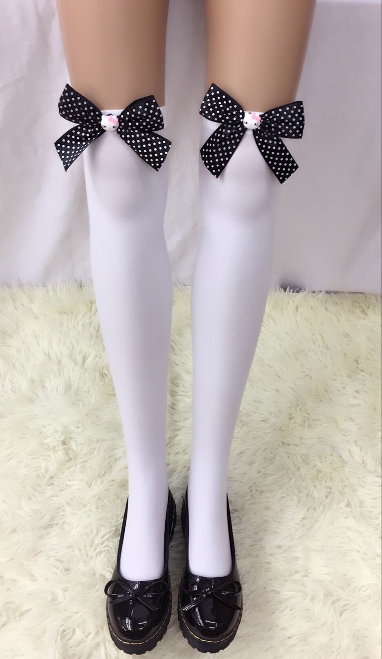 F8196-6 Womens Thigh High Stockings Opaque Tights Over the Knee Nylon Socks